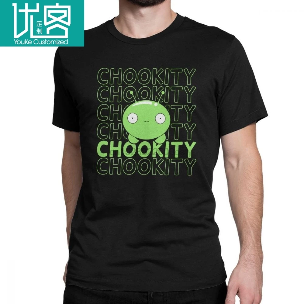 Мужская футболка Mooncake Chookity Final Space простая одежда с короткими рукавами и круглым