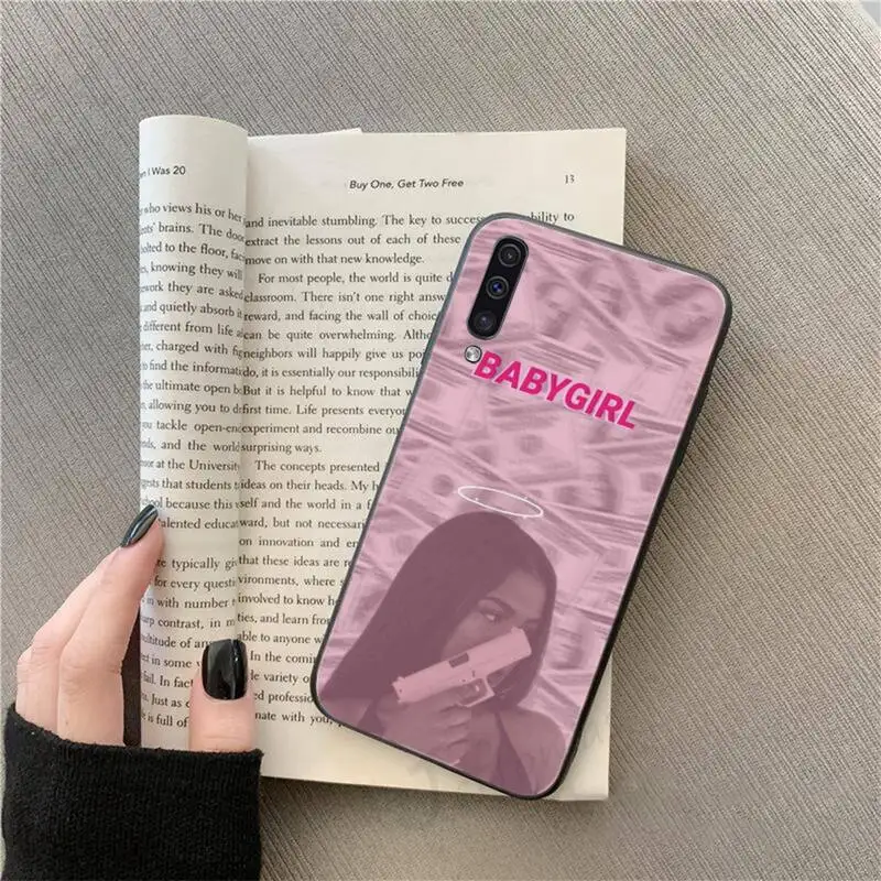 

Babe babygirl honey line Text art Phone Case For Samsung galaxy S 9 10 20 A 10 21 30 31 40 50 51 71 s note 20 j 4 2018 plus