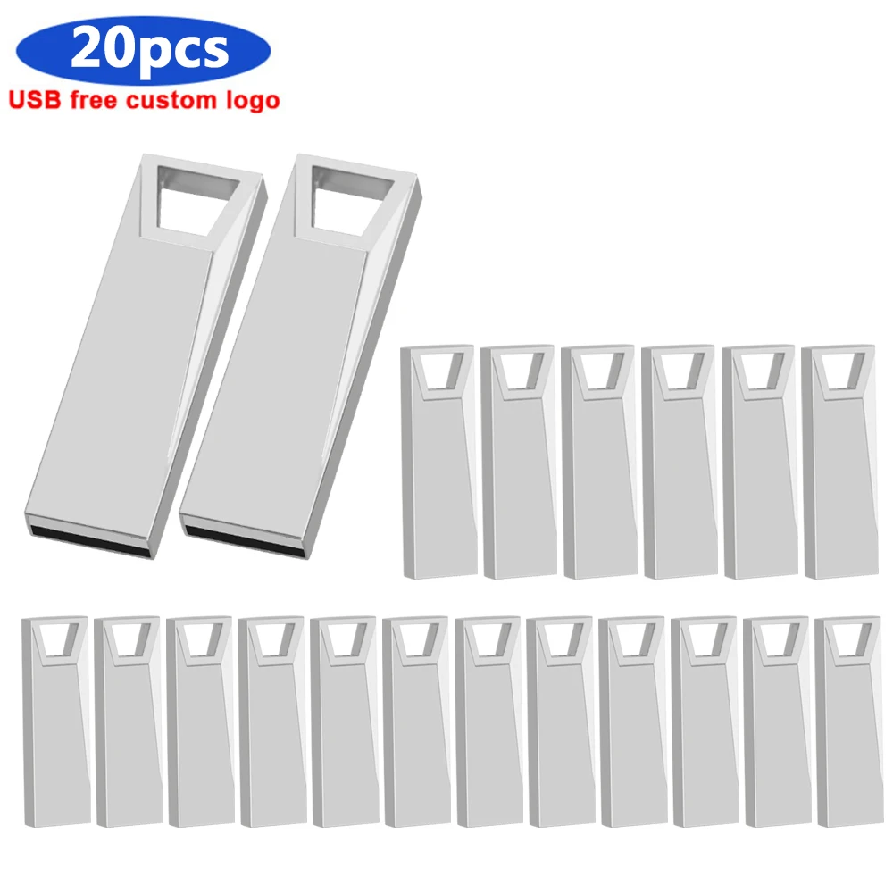 

Оптом 20 штук USB флэш-накопителями 128 Гб 64 ГБ 32 ГБ оперативной памяти, 16 Гб встроенной памяти 4 Гб мини USB 2,0 флэш-память USB металлическая ручка пр...