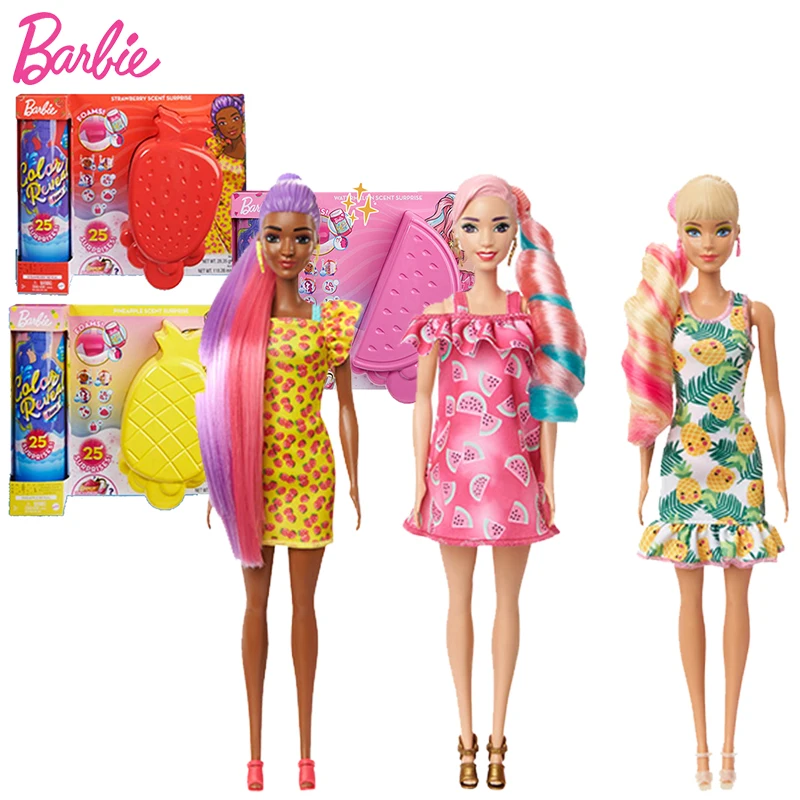 Original Barbie Farbe Offenbaren Puppen Überraschung Einweichen Prinzessin Puppe für Mädchen Super Blase Geschenke Set Entspannen Spielzeug für Mädchen