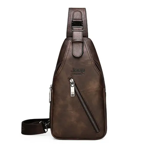 JEEPBULUO брендовая нагрудная сумка мужская сумка через плечо из спилка Высокое качество для мужчин