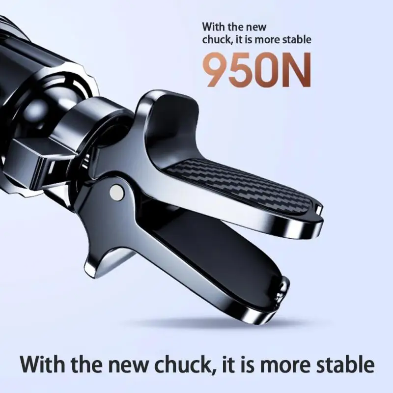 

Al Intelligent Induction Car Bracket Aluminum Alloy Car Phone Holder Air Vent Stand For 4.7-7Inch Mobilephone USB Charging Cable