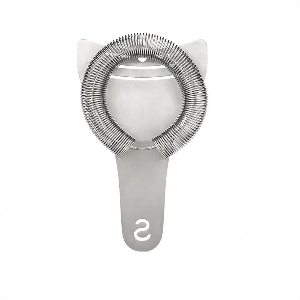 

Thicken Cocktail Filter Flat Fine Mesh Wine Strainer Stainless Steel Bar Filters For Bar Club Bartender Cocktail Strainer Set