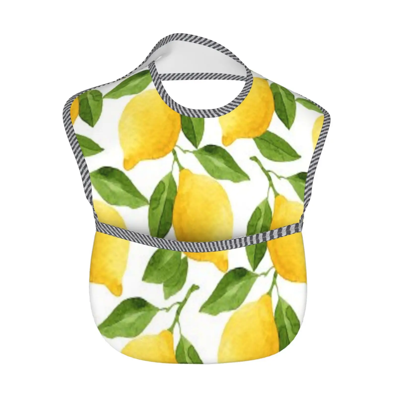 

Baby Toddler Bib Washable Fabric Meal Bag God Gives You A Lemon Home Meal Outdoor Sports Goods 15x11.5 IN