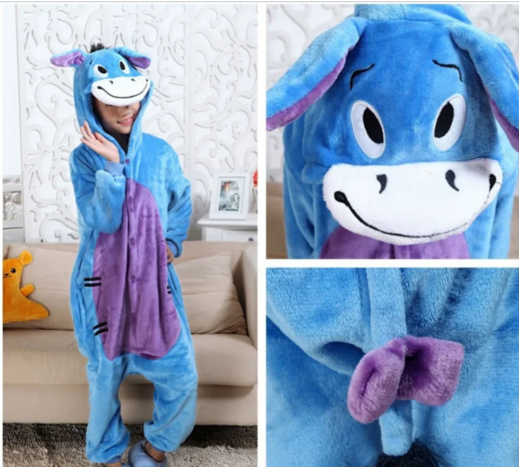 Пижама с изображением Ослика Eeyore цельная унисекс животных для взрослых на