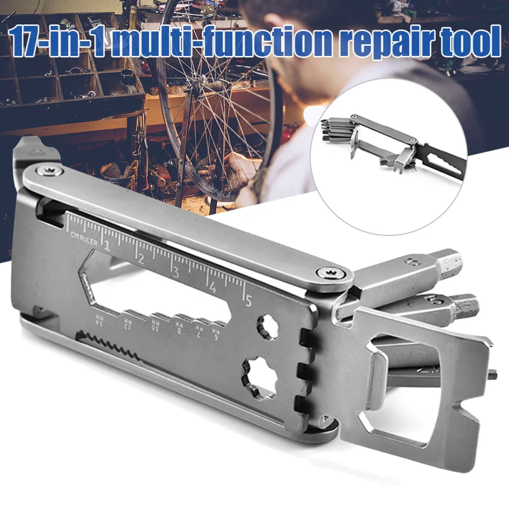

17 in 1 Tool Multi-function Screwdriver Multitools Accessories for Outdoor Sports Maintenance Tool ASD88
