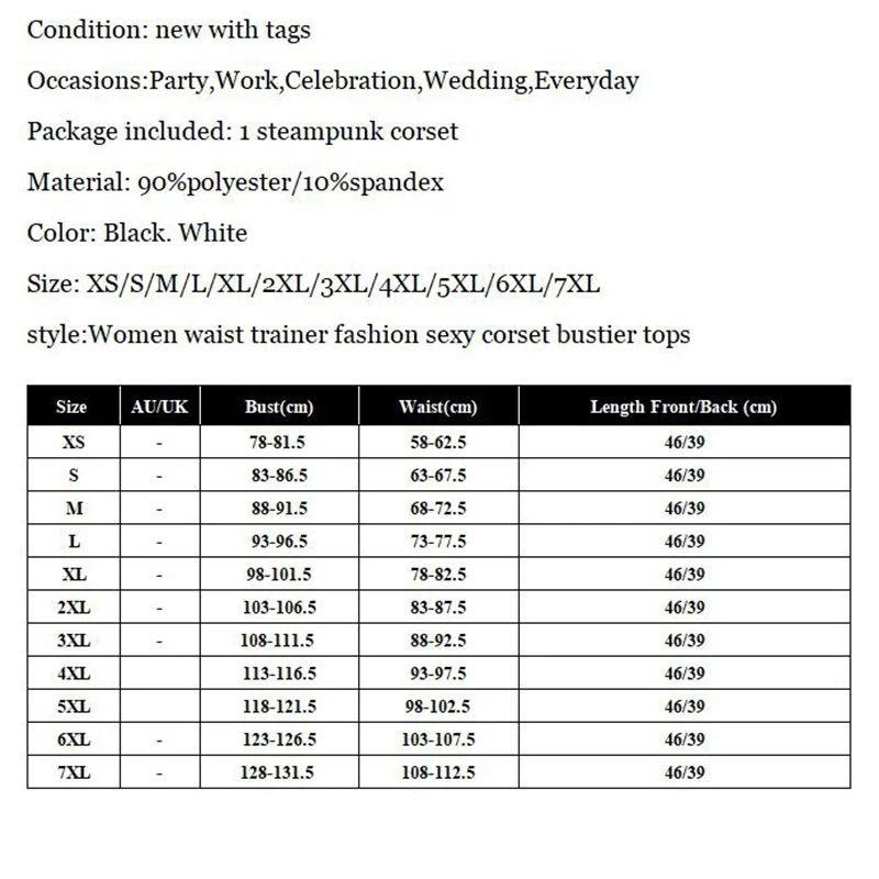 Размера плюс корсеты и бюстье Сексуальная Для женщин Сталь кости корсет Топ