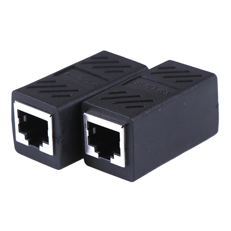 RJ45 LAN разъем 2 шт Встроенный Cat7/Cat6/Cat5e Ethernet кабель удлинитель адаптер|Компьютерные