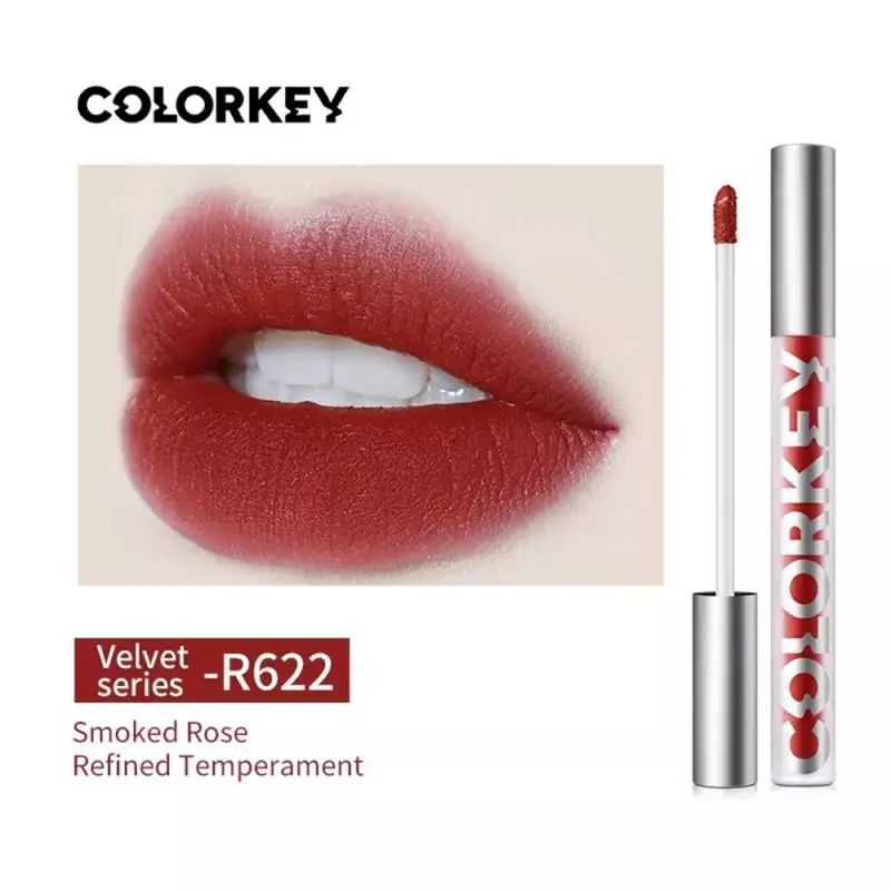 

Colorkey 18 Colors Liquid Lipstick Matte Lip Gloss Cosmetic Lightweight Smooth Lip Glaze Lasting Lip Tint Waterproof Lips Makeup
