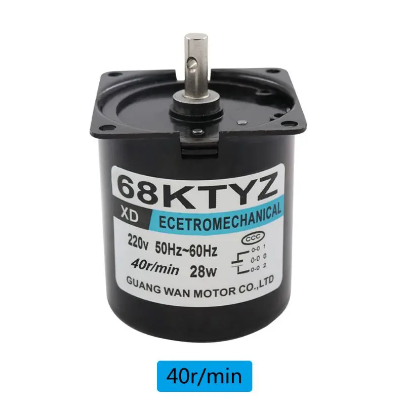 36ktyz низкоскоростной синхронный двигатель переменного тока 220 В об/мин с