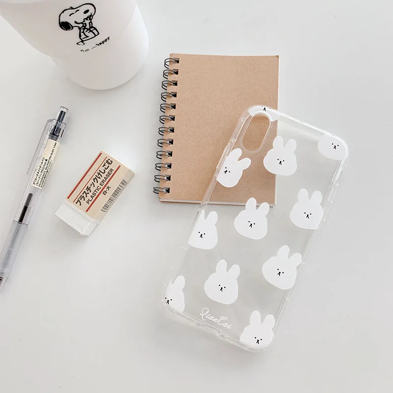 Милые детские куртки с кроликом из мультфильма в Корейском стиле для девочек