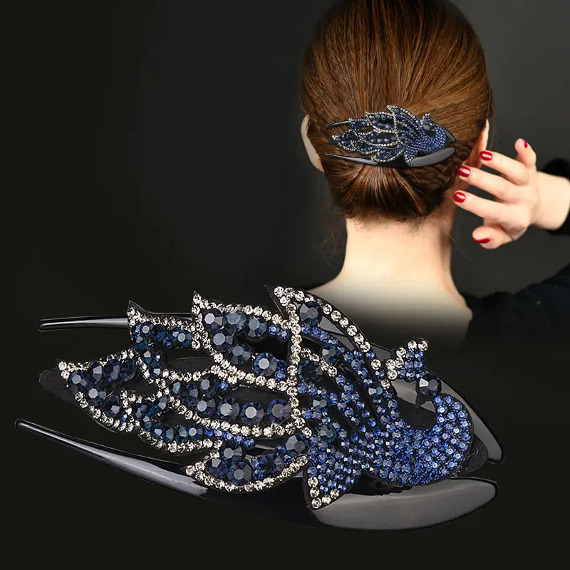 

Home Leisure Big Hair Clip Back Head Pan Hair Clip New Clip Hair Accessories Ladies Fashion Rhinestone Hair Clip