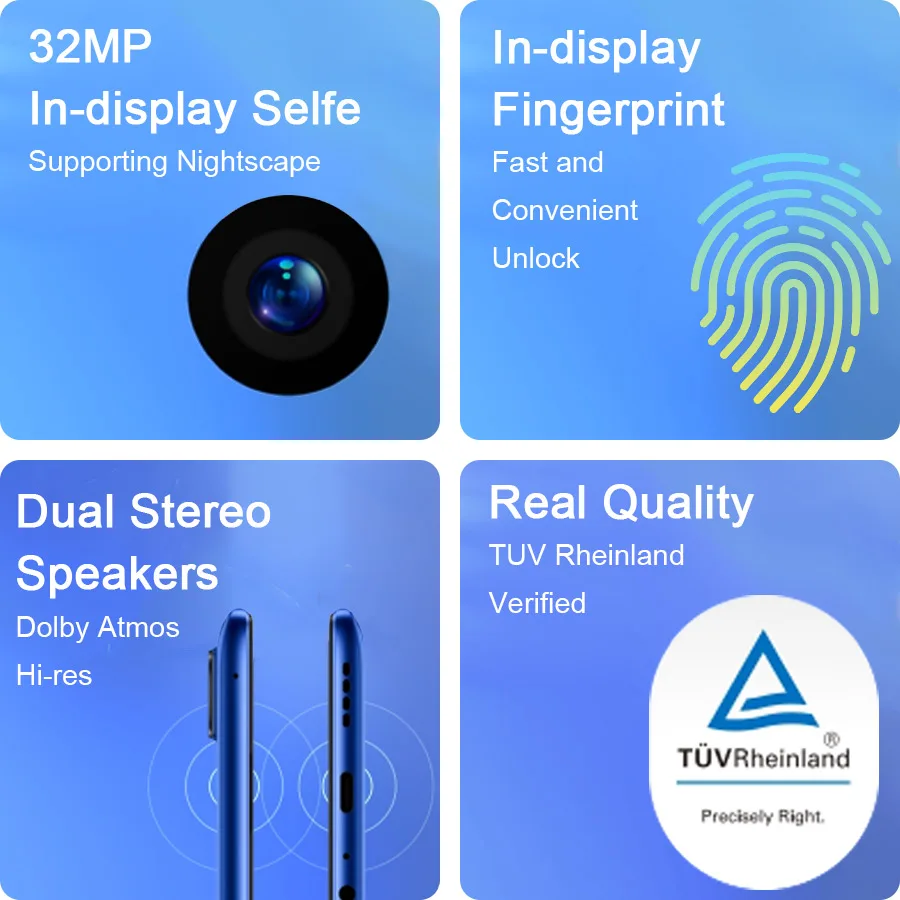Смартфон realme 7 Pro RMX2170 экран 6 4 дюйма FHD + 8 Гб 128 ГБ 65 Вт Поддержка NFC 10 в/6 5 А 64 мп