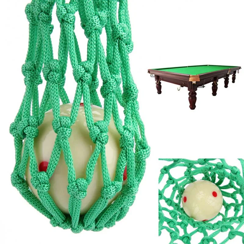 

6pcs / lot Green Billiards Pocket Pool Snooker Table Nylon Mesh Net Bags Club Kit Professional Snooker Accessories Wholesale