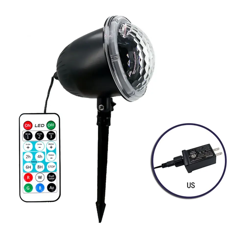 Светодиодный проекционный светильник в виде рождественского дня для снега