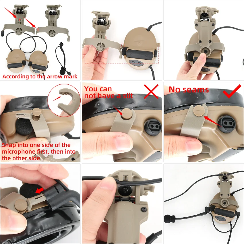 TAC-SKY Тактический шлем Ops Core ARC Rail Adapter крепление на подходит для тактической