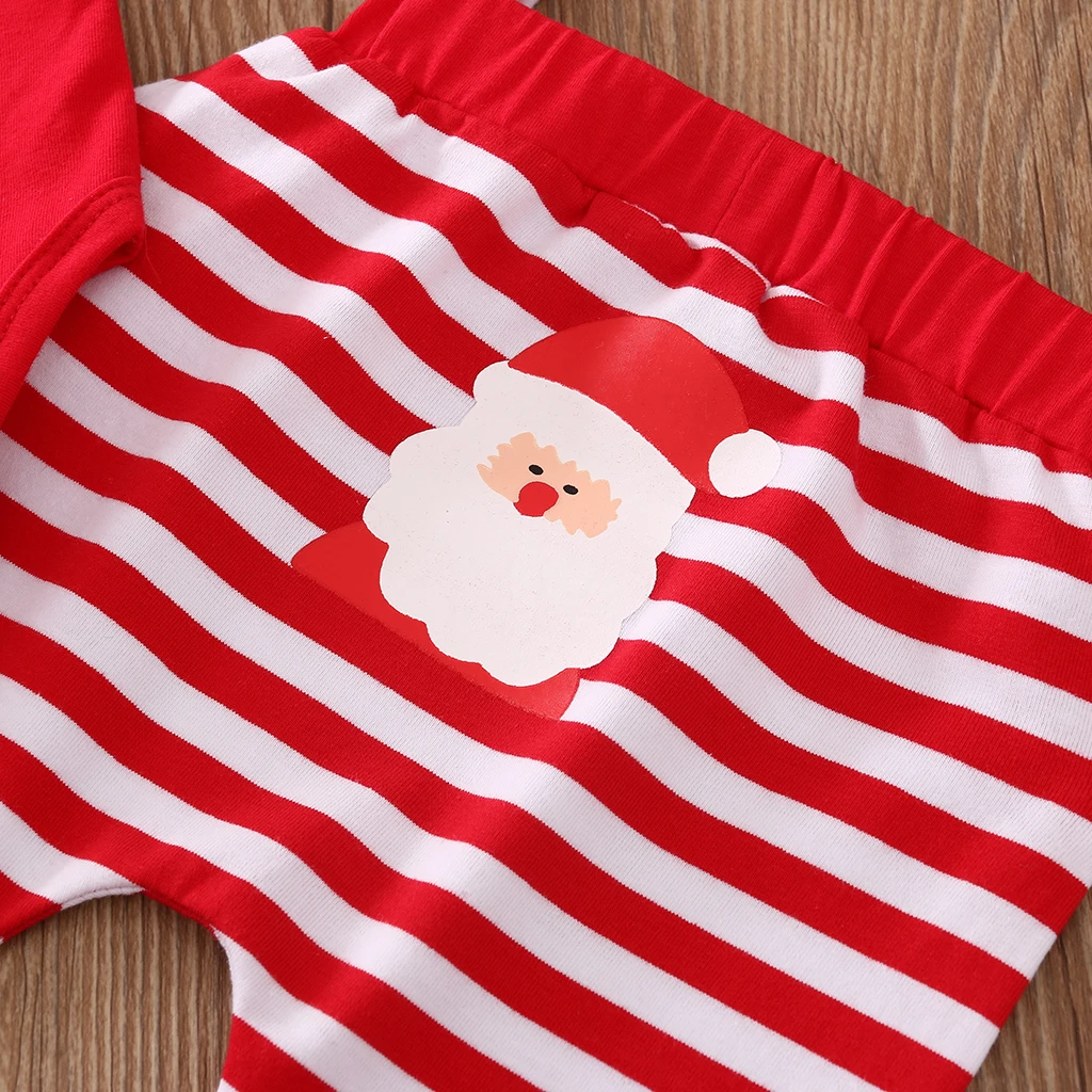 

3Pcs Newborn Infant Baby Boy Girl Xmas Outfits My 1st Christmas Romper Jumpsuit Bodysuit Pants Hat Unisex Clothes Set 0-12M