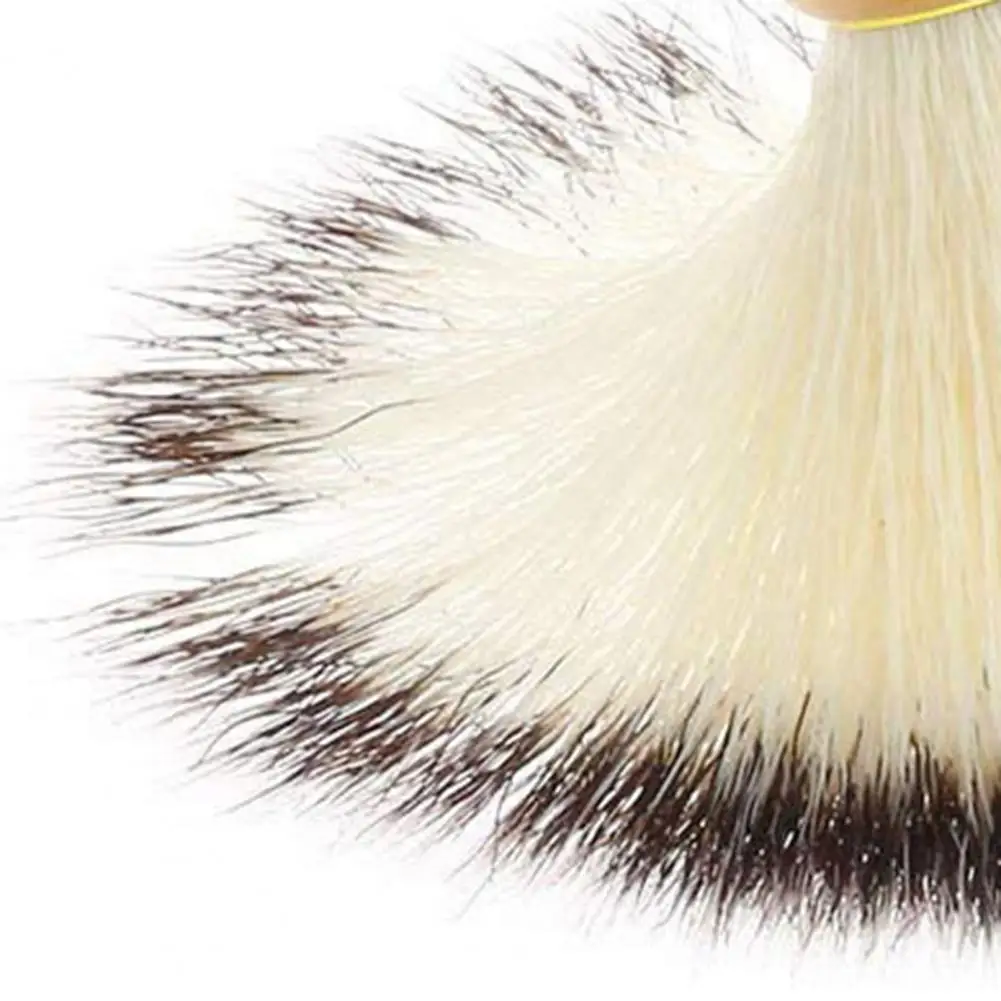 

Salon Men Facial Beard Cleaning Beard Shaving Brush Barbers Comfortable to Grip Harmless Artificial Fiber Grooming Duster
