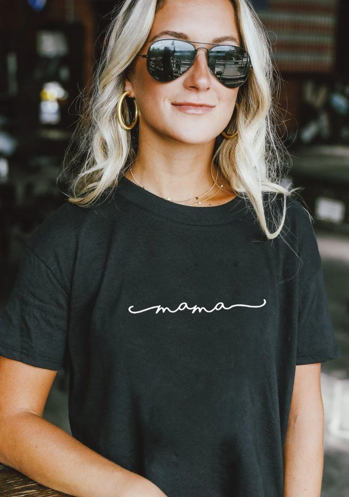 Мама с буквенным принтом Жизнь День матери подарок для мамы Женская футболка