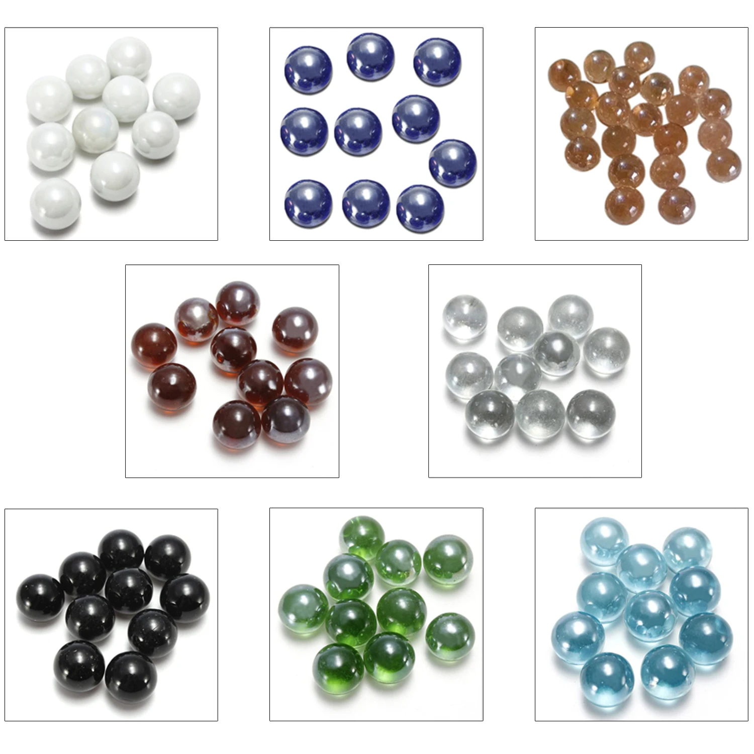 

Marbles 10 Pcs Marbles 16mm glass marbles Knicker glass balls decoration
