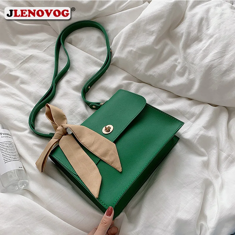 Женские сумки-мессенджеры из искусственной кожи сумки через плечо зеленого и