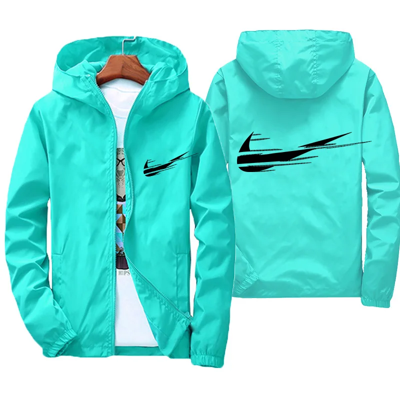 

2021 Men's Jacket Fashion Spring Autum Casual Streetwear Hoodie Jacket Men Waterproof Clothes Mens Windbreaker Coat Male Outwear