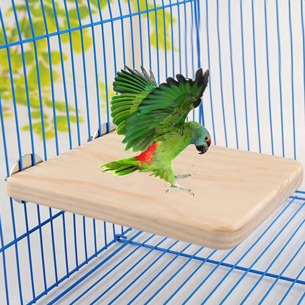 Cage Easy Install Pet Supplies Hanging Home Gift Practical Parakeet Wood Parrot Bird Stand Platform | Дом и сад