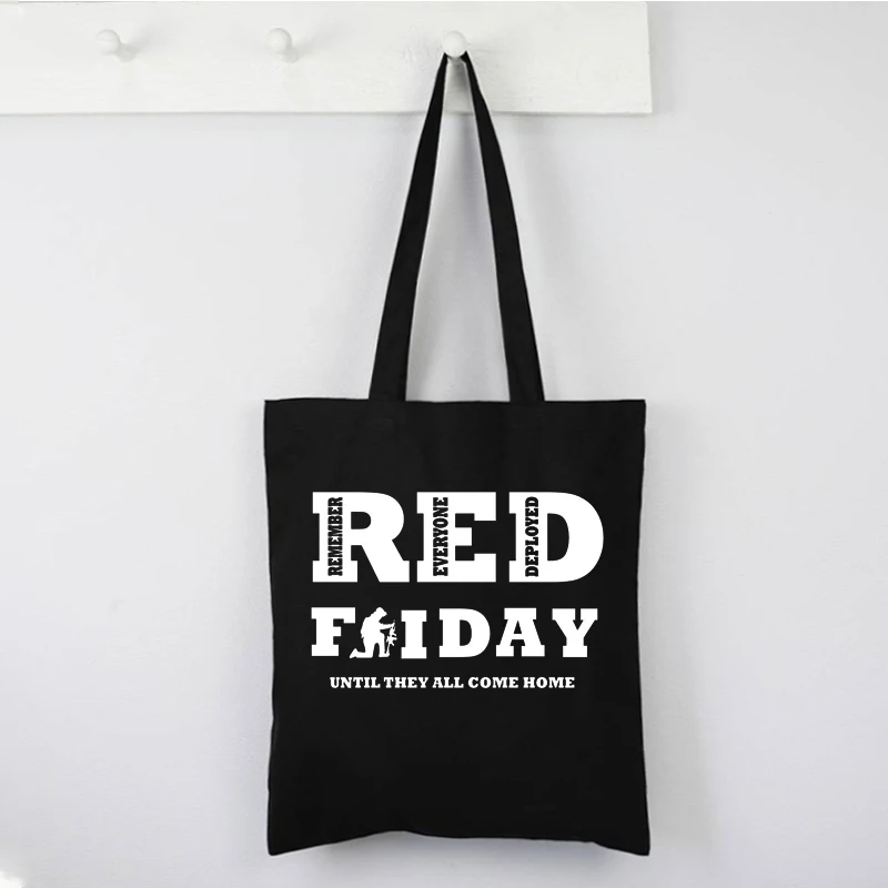 

Red Friday Mens T Shirts We Wear Red on Friday Print White Tee 2021 Remember Everyone Deployed Shirt New Arrival 2021