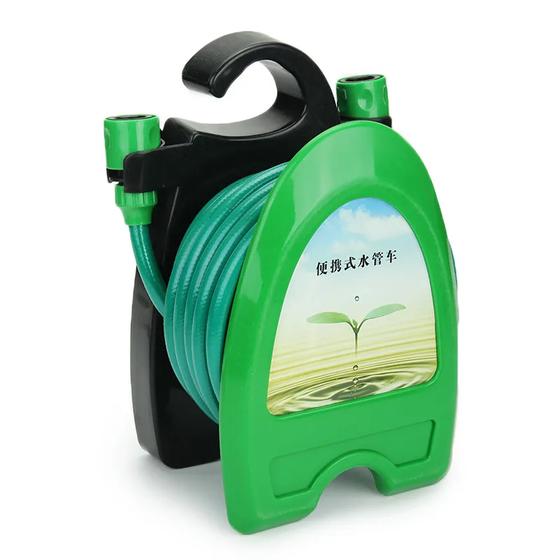 

10M 32FT Car Washing Hose Pipe Storage Holder Kit Portable Mini Water Hose Reel Garden Watering