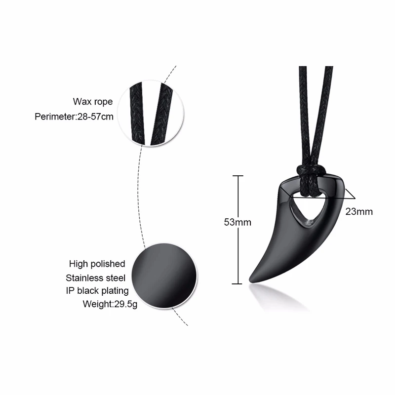 Мужские ожерелья волка для пар подарок бойфренда с зубами его и ее