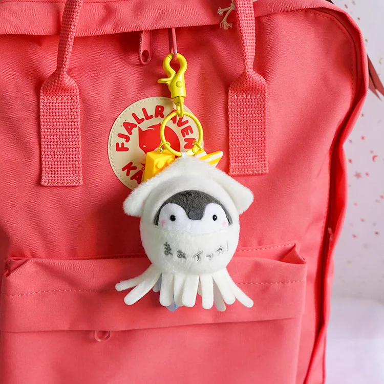 

Cute Japanese Popular Energy Little Penguin Backpack Plush Pendant Keychain Toy Clamshell Doll 7Kinds Wj01