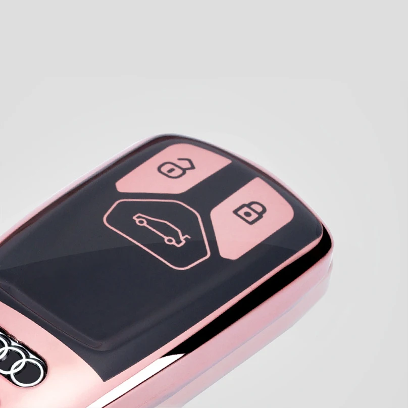 Роскошный Бриллиантовый чехол для автомобильных ключей с кристаллами Audi A4 B9 Q5 Q7 TT