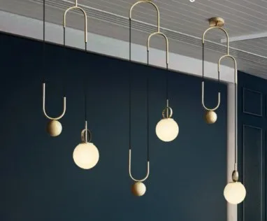 Подвесные светильники в скандинавском стиле стеклянный шар Кухонный Светильник