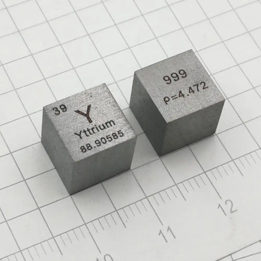 Бесплатная доставка Высокая чистота 99 9 чистый иттрий Y резной элемент таблица 10