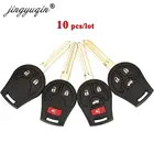 Jingyuqin 10 шт. 234 кнопки корпус автомобильного ключа дистанционного управления для NISSAN Juke March Qashqai солнечное сильфи Tiida X-Trail Cube S SL Rogue