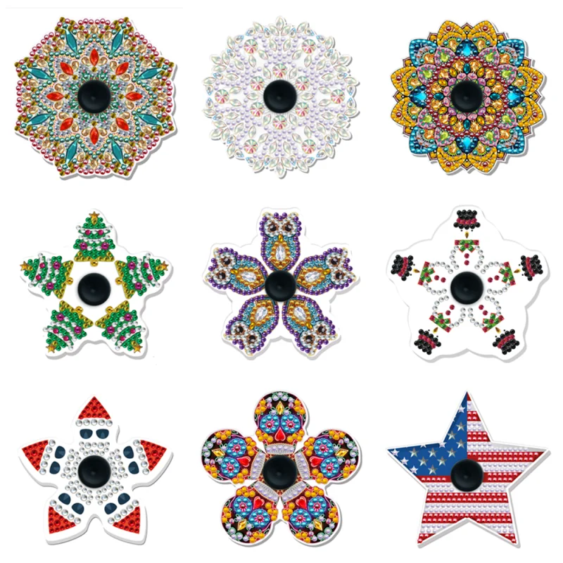 Набор для алмазной вышивки сделай сам картина на кончик пальца Спиннер цветок