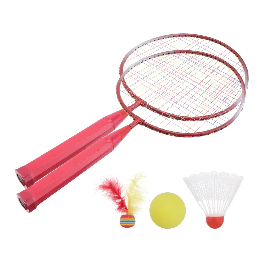 

Badminton Tennis Rackets Balls Set Children Kids Outdoor Sports Parent-Child Sports Educational Sports Game Toys for Children Bo