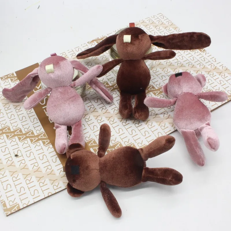 Симпатичный брелок для ключей с изображением кролика животного куклы мультяшная