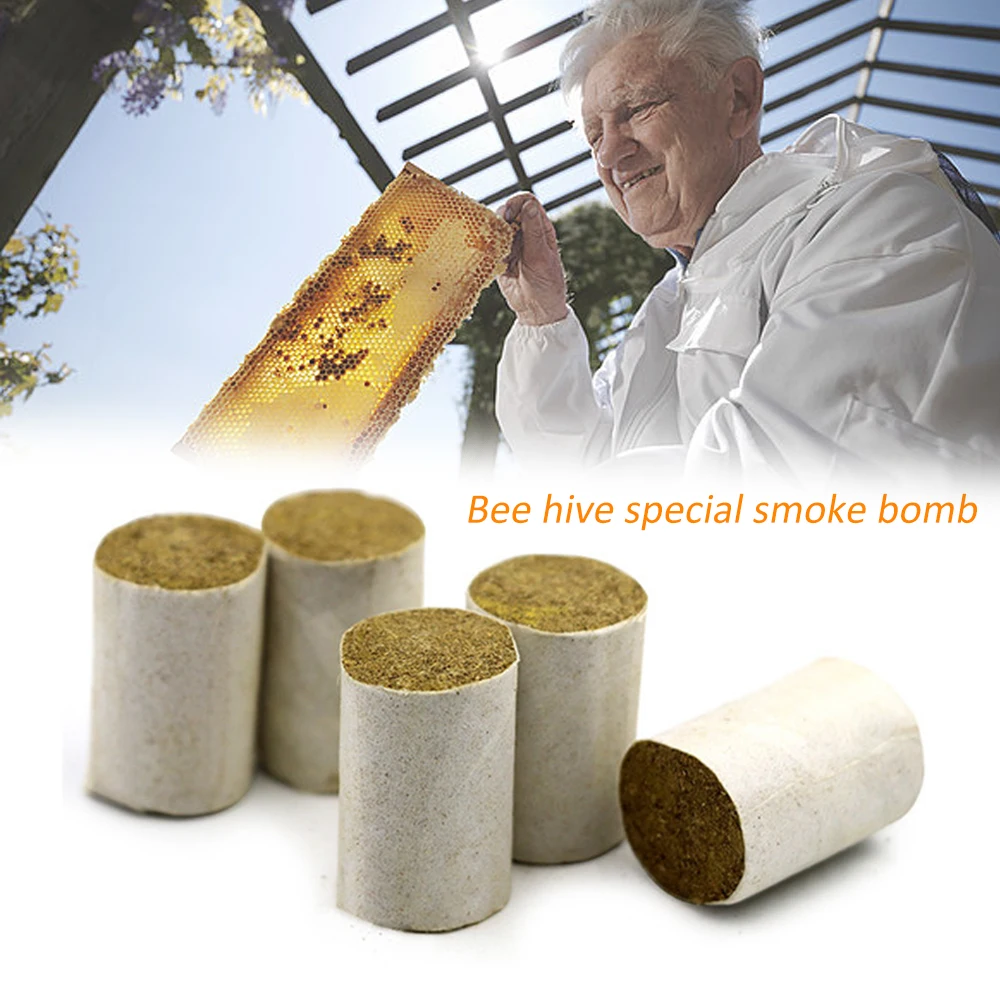 

54PCS Honey Produce Bee-Specific Smoke Bombs Bee Relax Hive Smoker Pellet Solid Beekeeping Tool Chinese Medicinal Herb Smoker