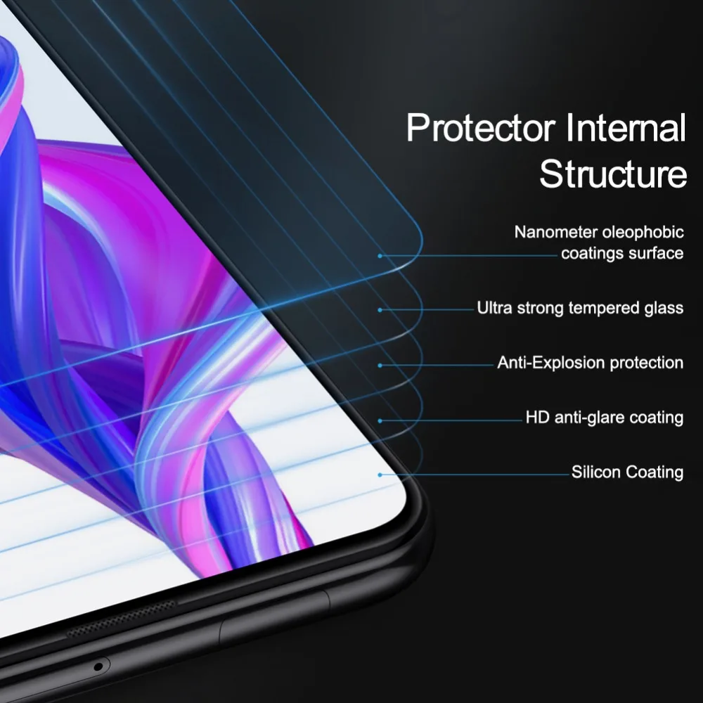 Nillkin для huawei Honor 9X Pro 8X защита экрана из закаленного стекла H+ Pro 0,2 мм 9H жесткая для huawei Honor 9X 8X Nilkin 2.5D стекло