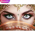 MomoArt 5D DIY Алмазная вышивка женщина полная площадь Алмазная мозаика портрет рукоделие Алмазная Живопись  вышивка крестом наборы украшения для дома