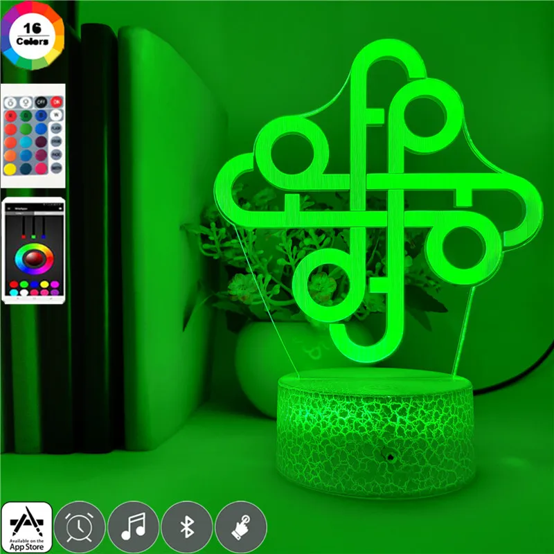 Новинка светодиодный ночсветильник в китайском стиле необычный ночник с узлами