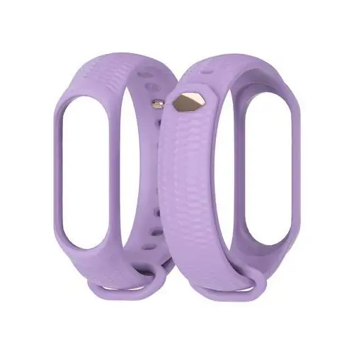 purple Мягкий Красочный геометрический узор для mi Band 4 аксессуары Pulseira mi band 4 спортивный силиконовый браслет ремешок для Xiao mi Smart Watch - Цвет: purple