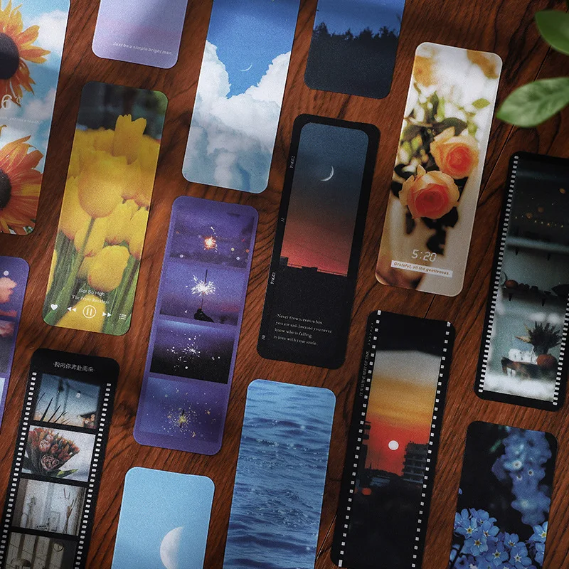 

10 Pcs/Set Romantic Galaxy Series Frosted PVC Bookmark Creative INS Style Decorative Bookmarks Office Supplies