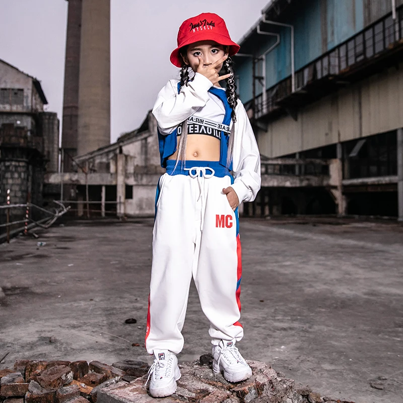 

2020 Children'S Jazz Dance Costumes Hip-Hop Kids Clothes For Girls Korean Hip-Hop Suit Performance Outfit Festival Clothing