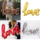 54 см73 см108 см лигатуры LOVE письмо Большой Размеры Фольга шар Юбилей Свадьба День святого Валентина вечерние украшения реквизит для фотосессии