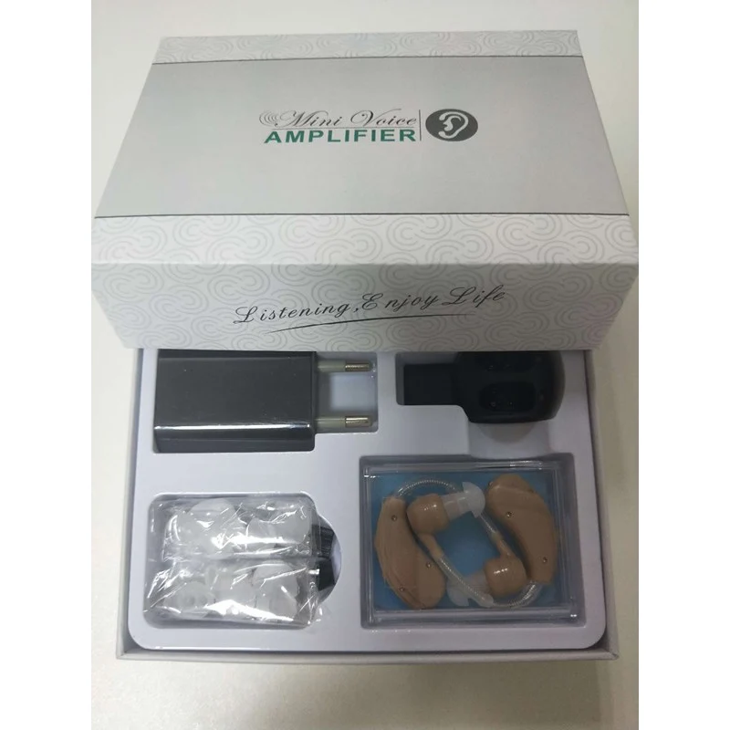 Заушный слуховой аппарат усилитель Перезаряжаемые звук голоса медико слуховые