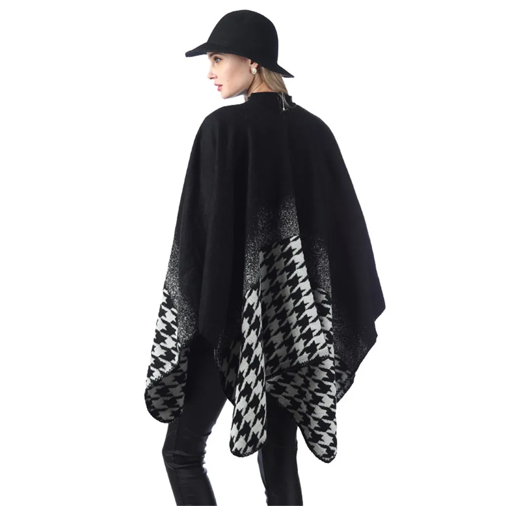 2019 зимняя шаль женский европейский и американский градиент геометрический узор