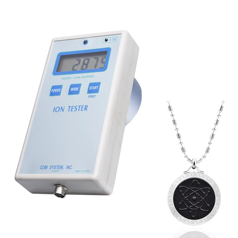 Ebuty Newest Steel Pendant Metal Men Necklace Lava Jewelry Magnetic Health Charms High Quality Gift Box