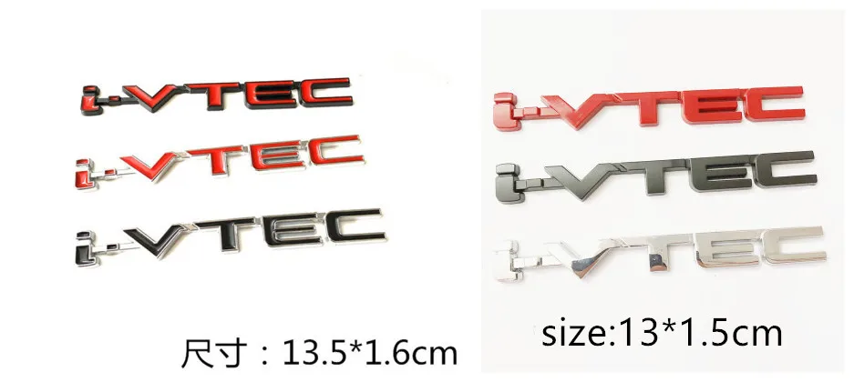 1X 3D VTEC iVTEC металлические эмблемы Автомобильная наклейка Доберман для Honda cb400 i-VTEC